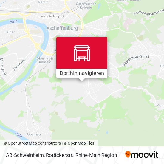 AB-Schweinheim, Rotäckerstr. Karte