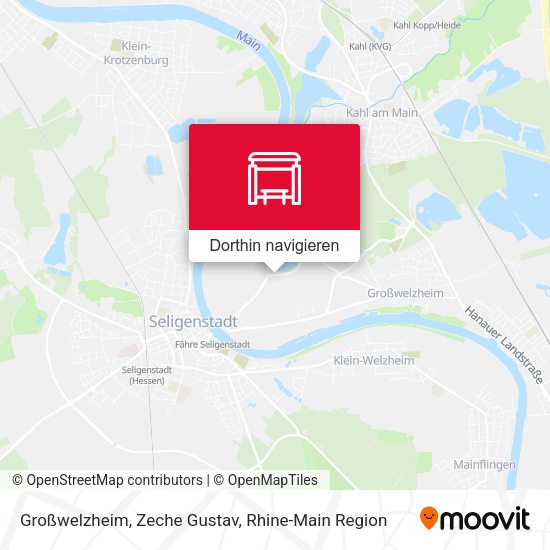 Großwelzheim, Zeche Gustav Karte