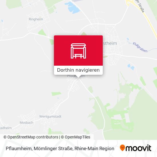 Pflaumheim, Mömlinger Straße Karte