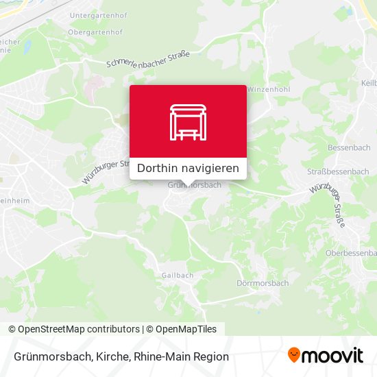 Grünmorsbach, Kirche Karte