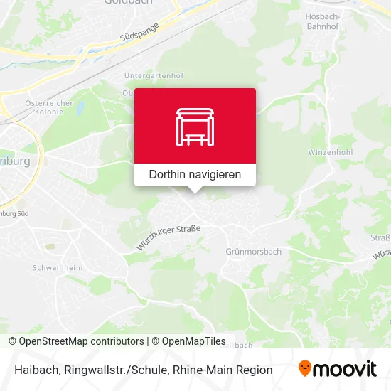 Haibach, Ringwallstr./Schule Karte