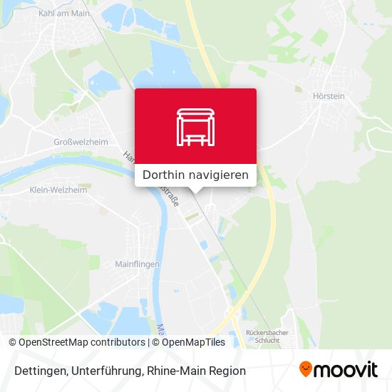 Dettingen, Unterführung Karte