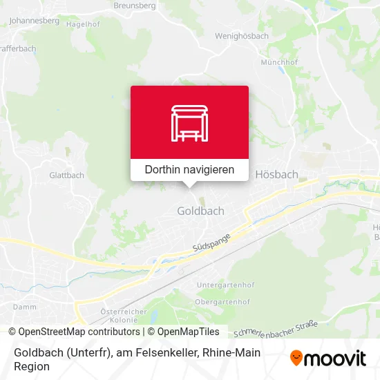 Goldbach (Unterfr), am Felsenkeller Karte