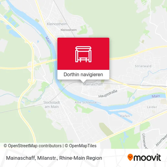 Mainaschaff, Milanstr. Karte