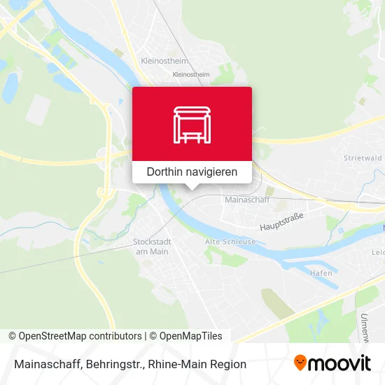 Mainaschaff, Behringstr. Karte