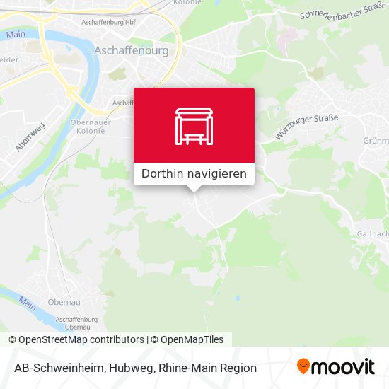 AB-Schweinheim, Hubweg Karte