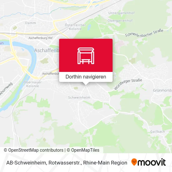AB-Schweinheim, Rotwasserstr. Karte