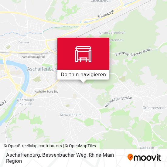 Aschaffenburg, Bessenbacher Weg Karte