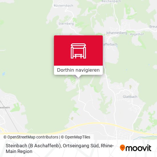 Steinbach (B Aschaffenb), Ortseingang Süd Karte