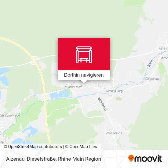 Alzenau, Dieselstraße Karte
