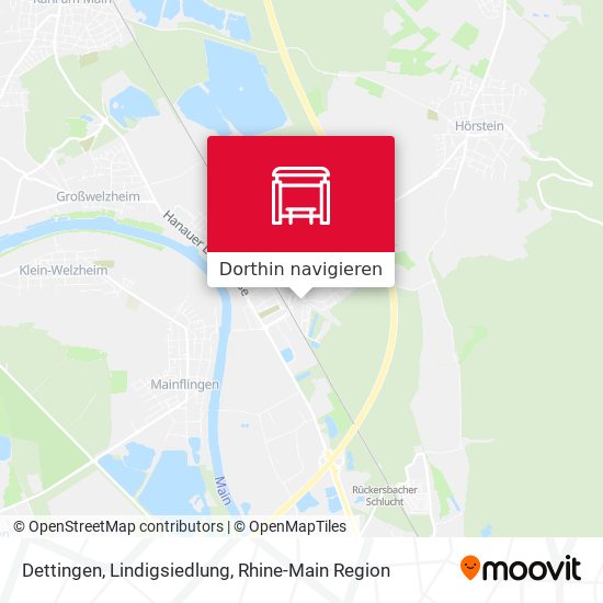 Dettingen, Lindigsiedlung Karte