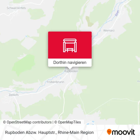 Rupboden Abzw. Hauptstr. Karte