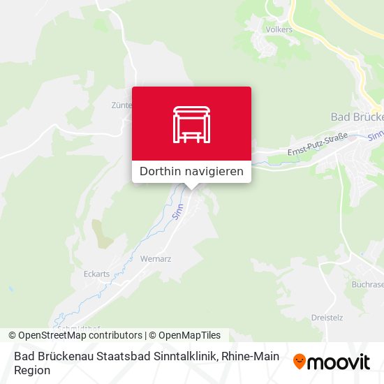 Bad Brückenau Staatsbad Sinntalklinik Karte