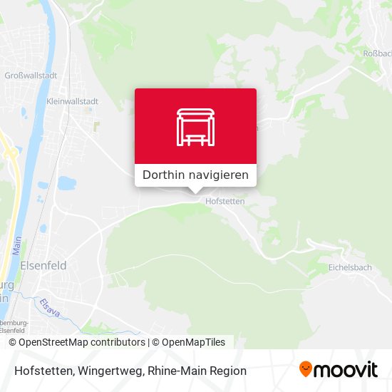 Hofstetten, Wingertweg Karte