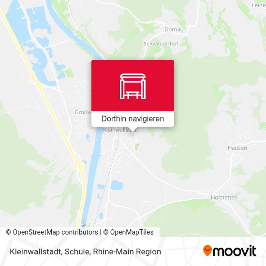 Kleinwallstadt, Schule Karte