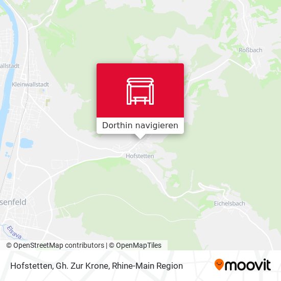 Hofstetten, Gh. Zur Krone Karte