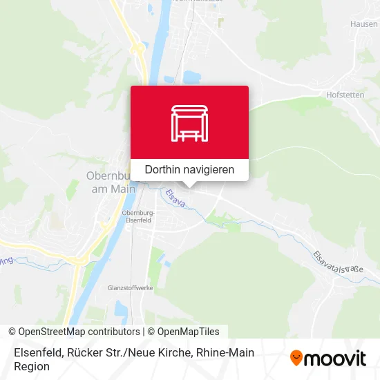 Elsenfeld, Rücker Str. / Neue Kirche Karte