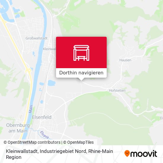 Kleinwallstadt, Industriegebiet Nord Karte