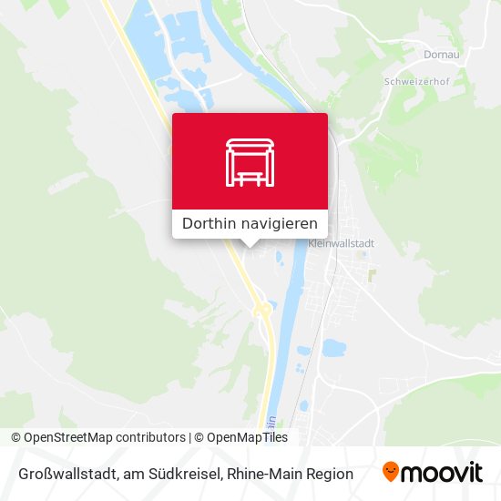 Großwallstadt, am Südkreisel Karte