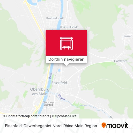 Elsenfeld, Gewerbegebiet Nord Karte