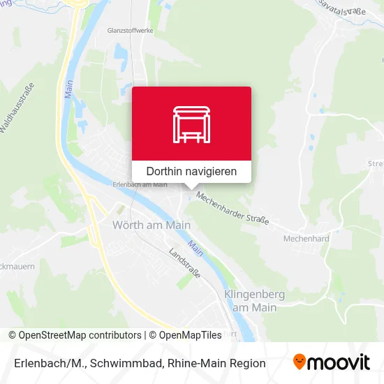 Erlenbach/M., Schwimmbad Karte