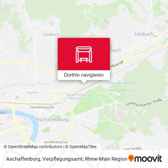 Aschaffenburg, Verpflegungsamt Karte