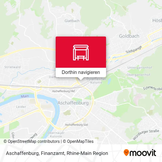 Aschaffenburg, Finanzamt Karte