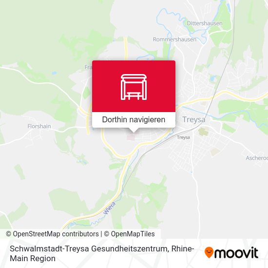 Schwalmstadt-Treysa Gesundheitszentrum Karte
