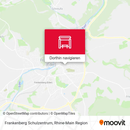 Frankenberg Schulzentrum Karte