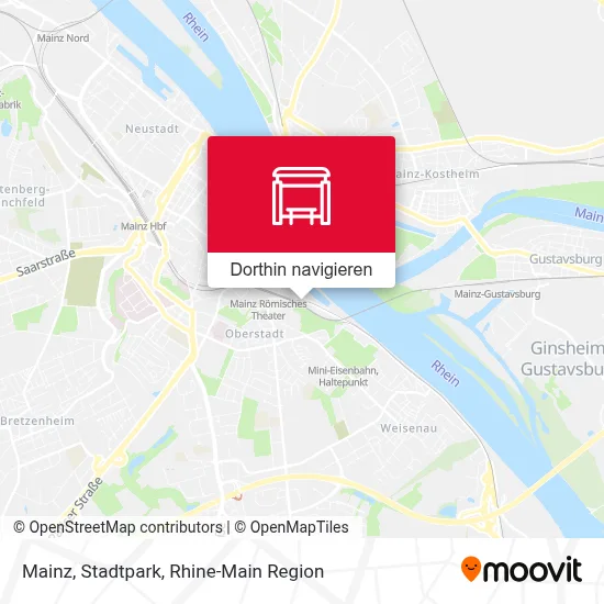 Mainz, Stadtpark Karte