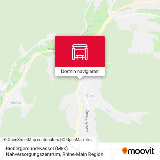 Biebergemünd-Kassel (Mkk) Nahversorgungszentrum Karte