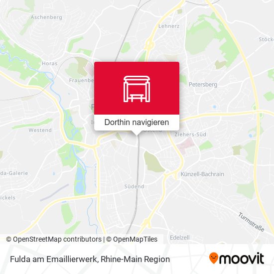 Fulda am Emaillierwerk Karte