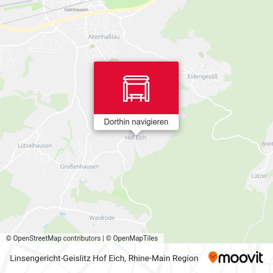 Linsengericht-Geislitz Hof Eich Karte