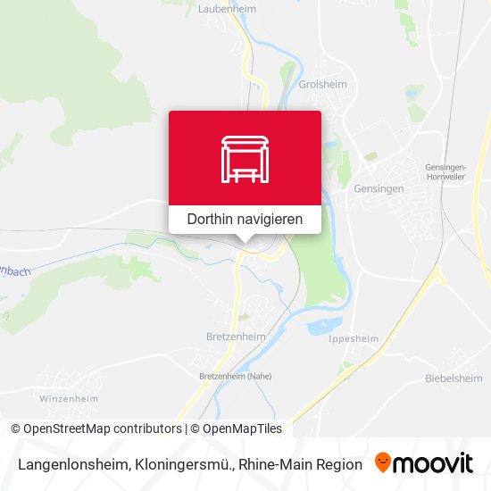 Langenlonsheim, Kloningersmü. Karte