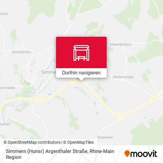Simmern (Hunsr) Argenthaler Straße Karte