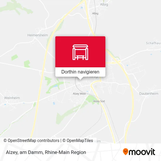 Alzey, am Damm Karte