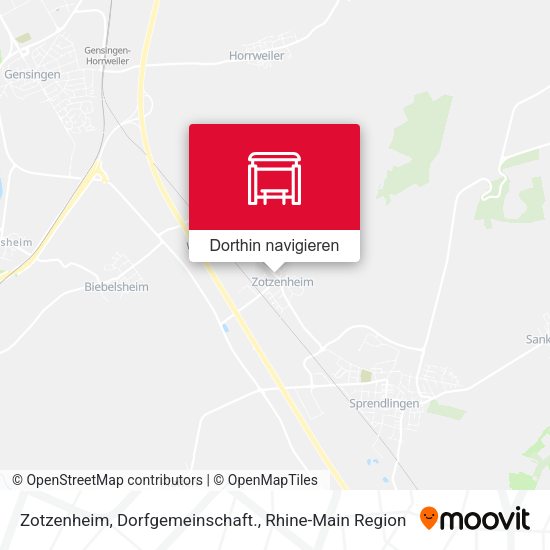 Zotzenheim, Dorfgemeinschaft. Karte