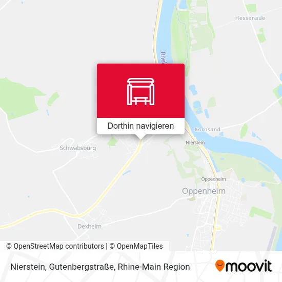 Nierstein, Gutenbergstraße Karte