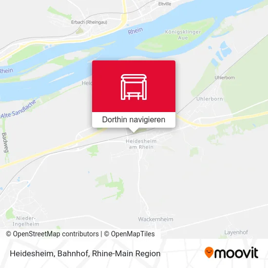 Heidesheim, Bahnhof Karte