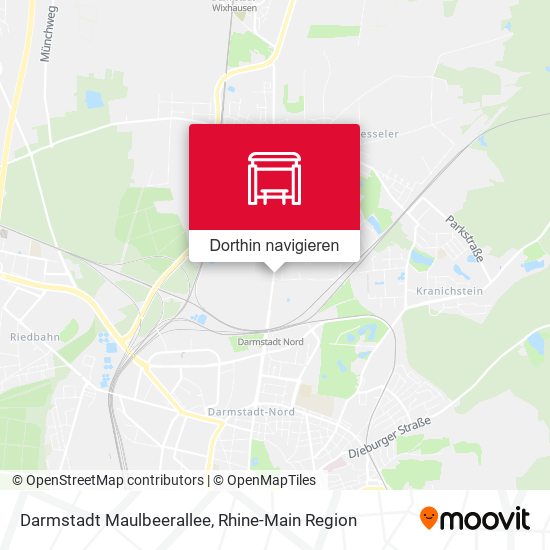 Darmstadt Maulbeerallee Karte