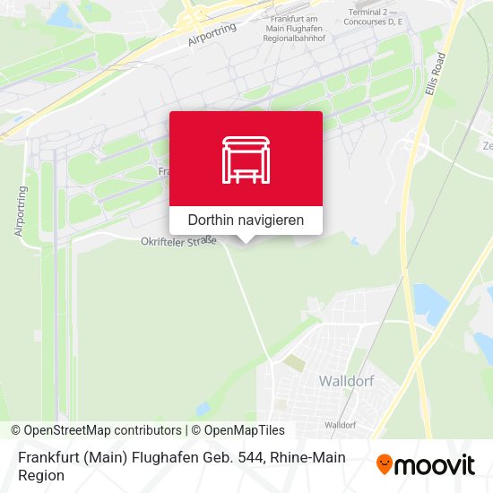 Frankfurt (Main) Flughafen Geb. 544 Karte