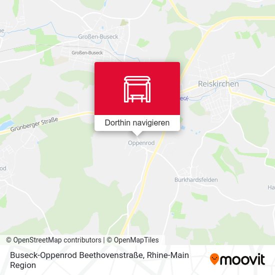 Buseck-Oppenrod Beethovenstraße Karte
