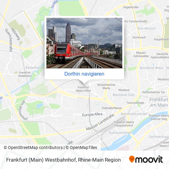 Frankfurt (Main) Westbahnhof Karte