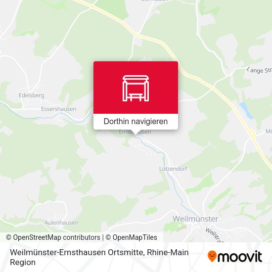 Weilmünster-Ernsthausen Ortsmitte Karte
