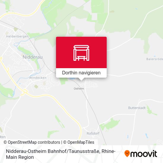 Nidderau-Ostheim Bahnhof / Taunusstraße Karte