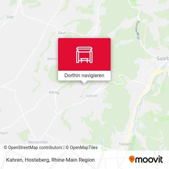 Kahren, Hosteberg Karte