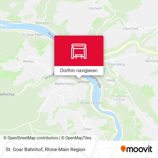 St. Goar Bahnhof Karte