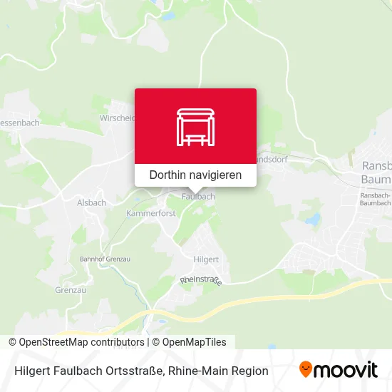 Hilgert Faulbach Ortsstraße Karte