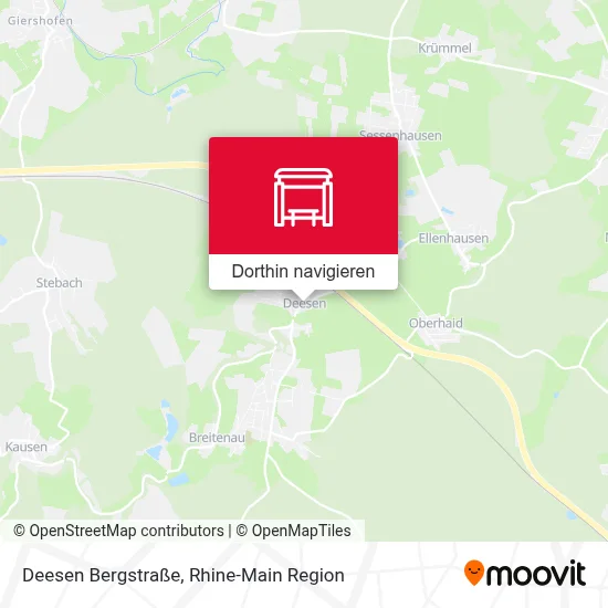Deesen Bergstraße Karte