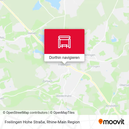 Freilingen Hohe Straße Karte